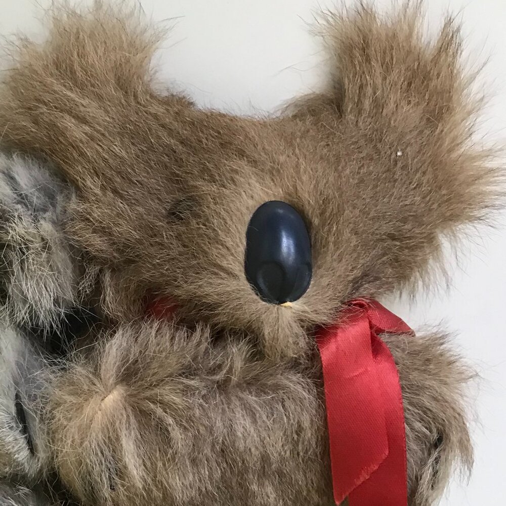 Australian Koala Doll made from Brown Kangaroo Fur